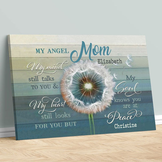 Personalized Wall Art Daughter Missing Mom In Heaven Sympathy Gifts Idea