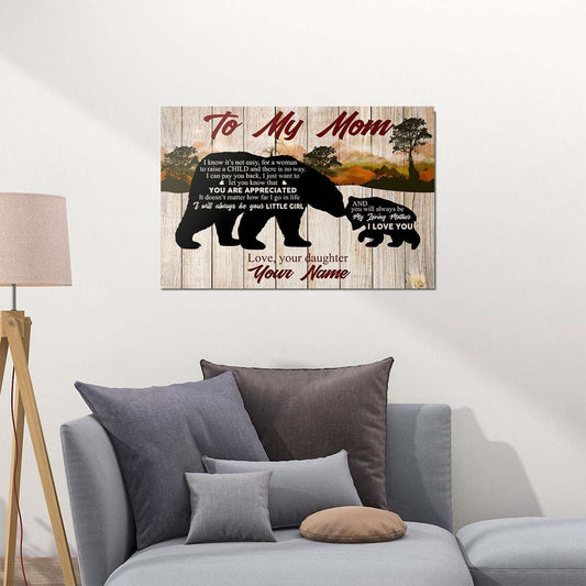 Personalized Gifts To My Mom I Know It's Not Easy Meaningful Quotes Gift From Daughter