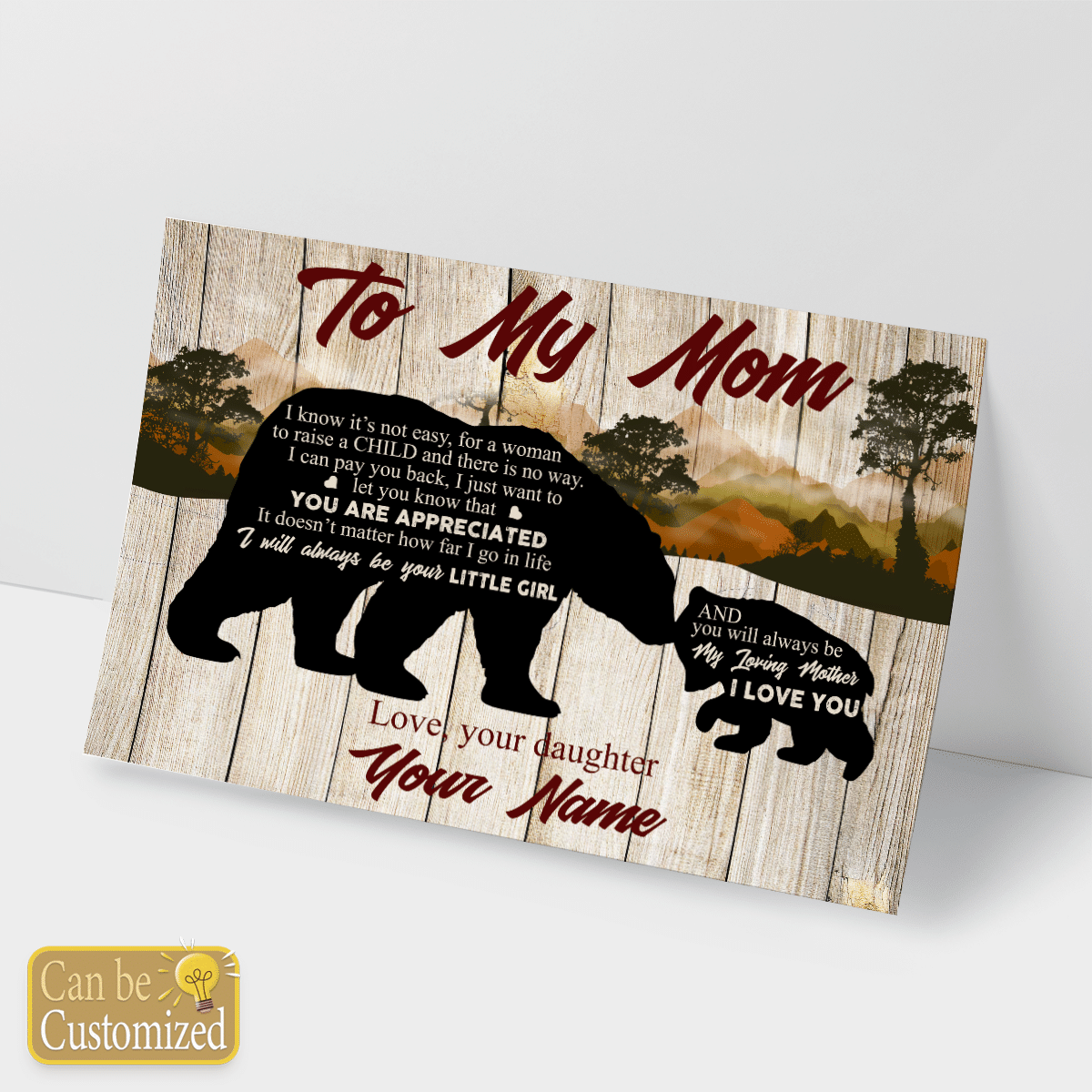 Personalized Gifts To My Mom I Know It's Not Easy Meaningful Quotes Gift From Daughter