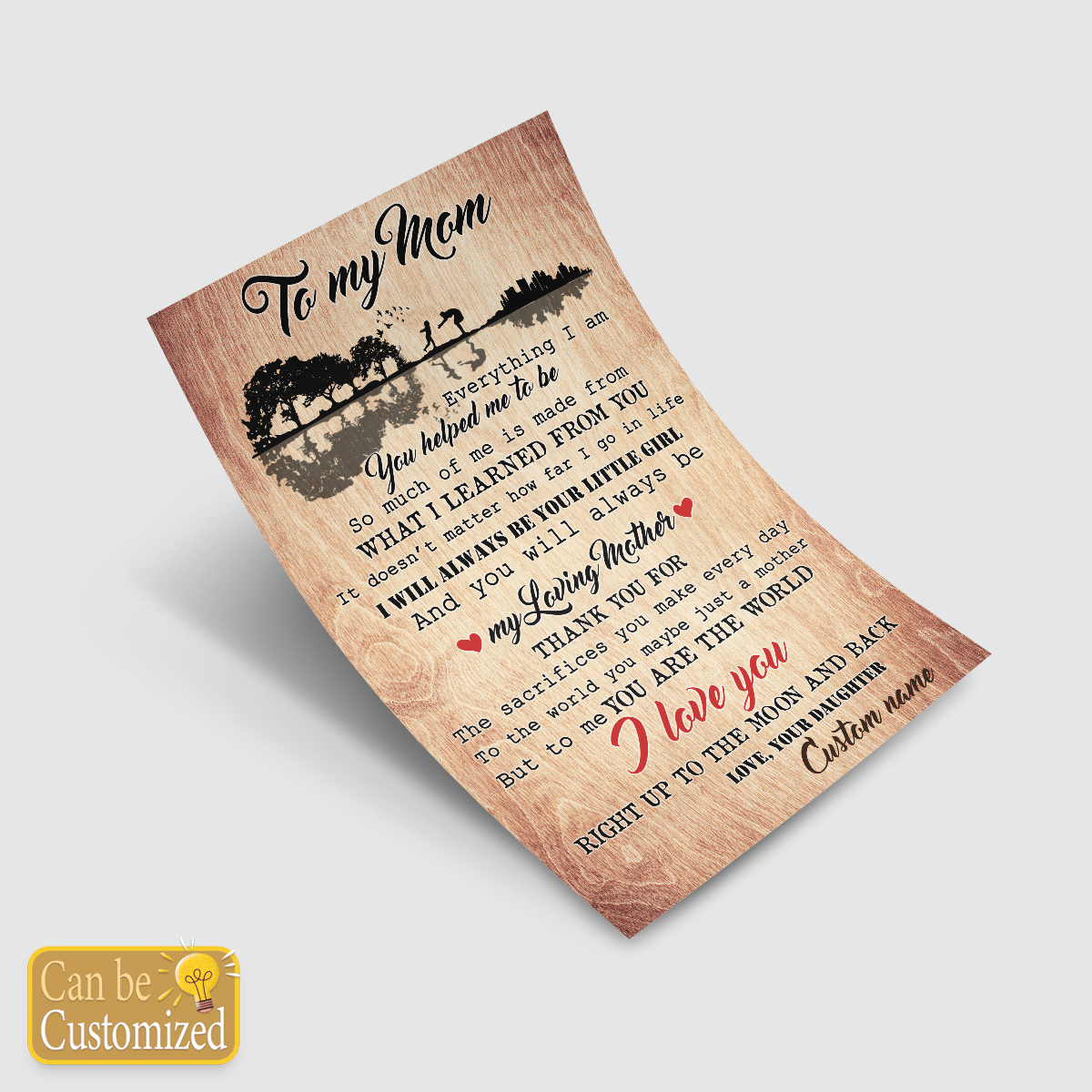 Personalized Gifts For Mom From Daughter To My Mom Meaningful Quotes Gifts Idea