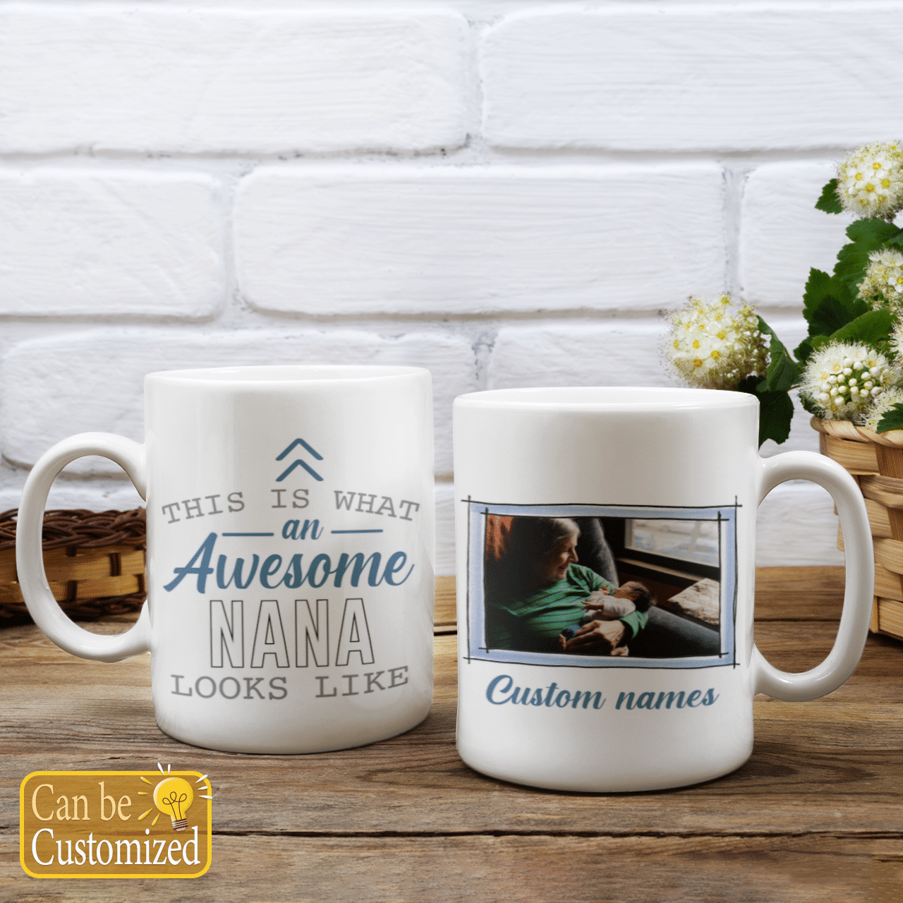 Personalized Gift For Grandma This Is An Awesome Nana Looks Like Mug