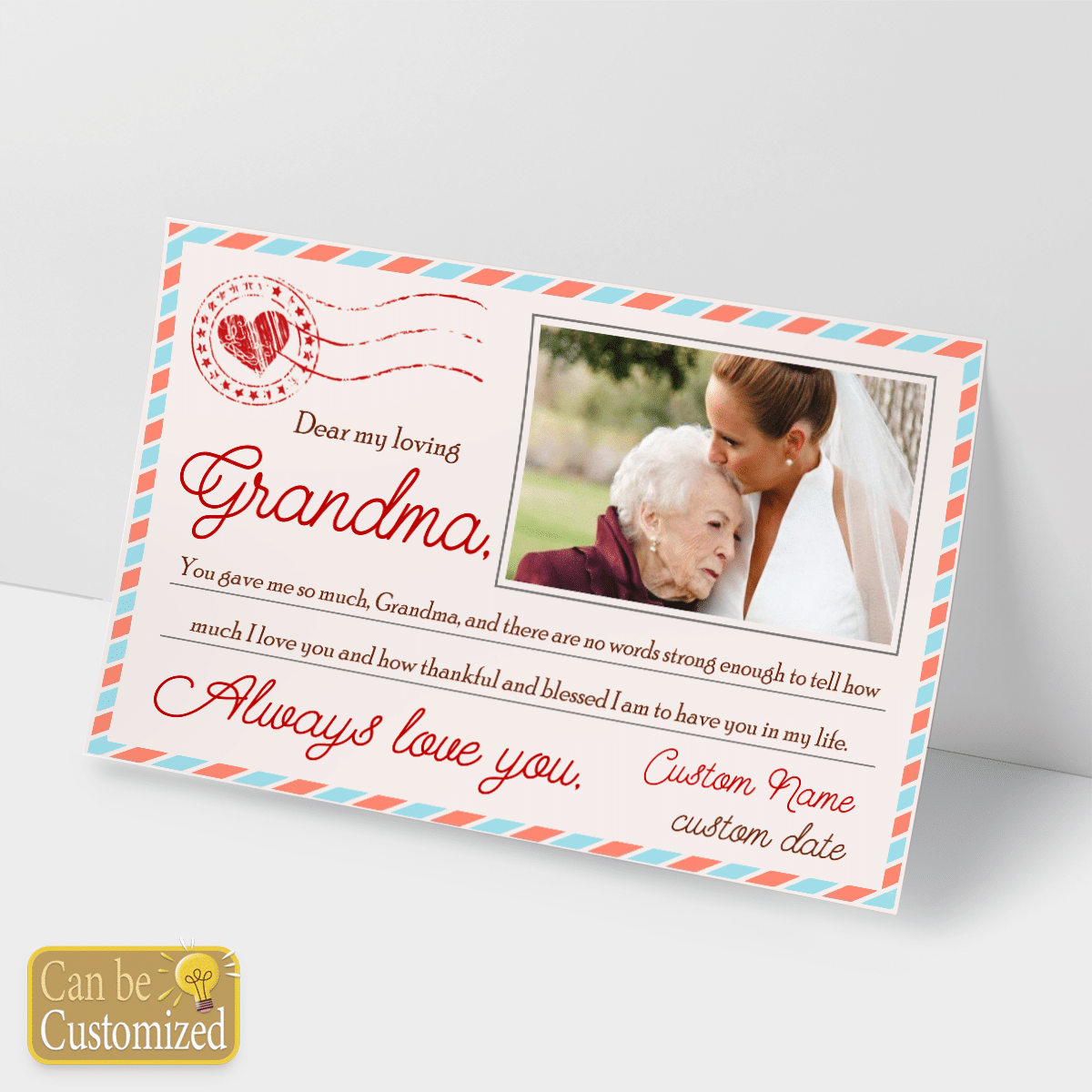 Personalized Gift For Grandma Wall Art You Gave Me So Much Letter Style