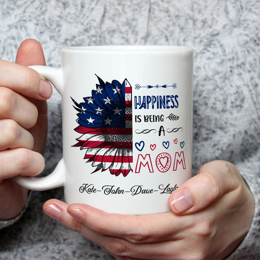 Personalized Mug Gifts Happiness Is Being A Mom Grandma Custom Names