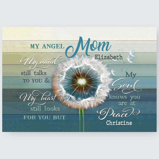 Personalized Wall Art Daughter Missing Mom In Heaven Sympathy Gifts Idea