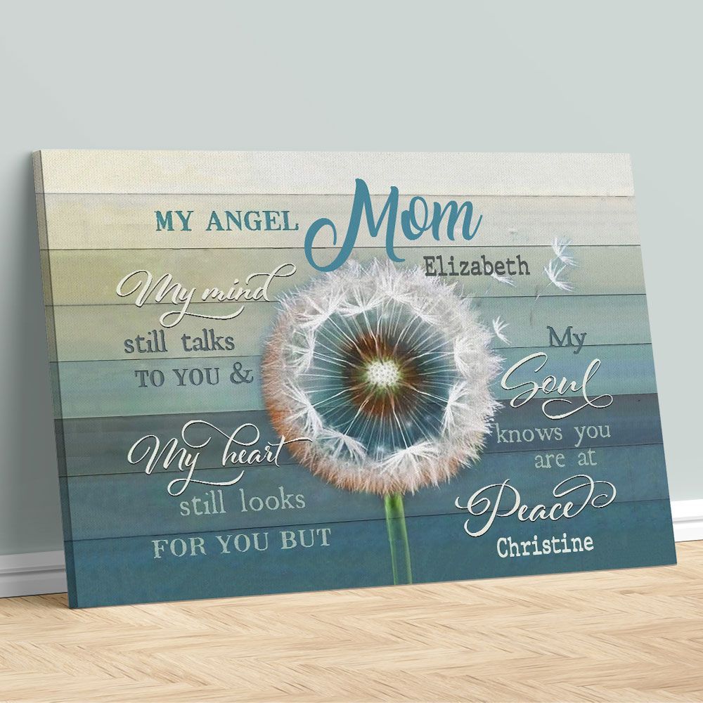 Personalized Wall Art Daughter Missing Mom In Heaven Sympathy Gifts Idea