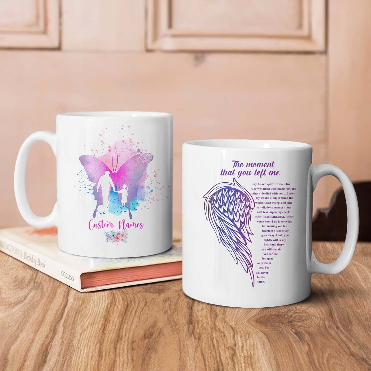 Personalized Memorial Gift Mom And Daughter The Moment That You Left Me Mug