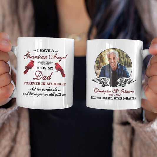 Personalized Memorial Gifts Cardinal Heaven Quotes I Have A Guardian Angel