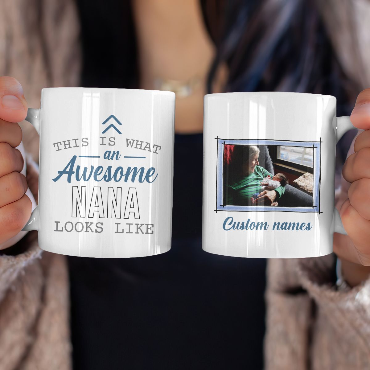Personalized Gift For Grandma This Is An Awesome Nana Looks Like Mug