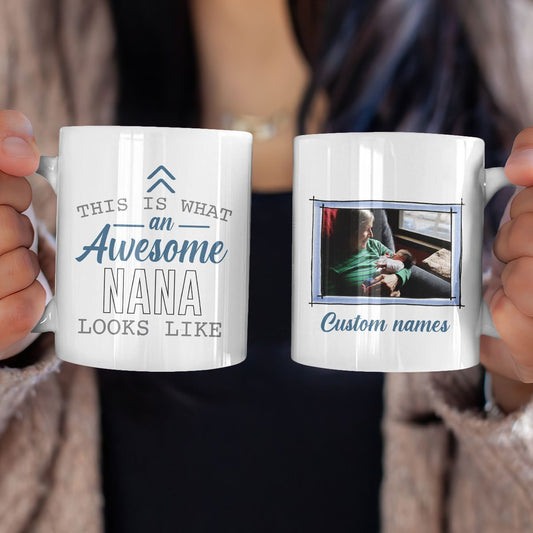 Personalized Gift For Grandma This Is An Awesome Nana Looks Like Mug