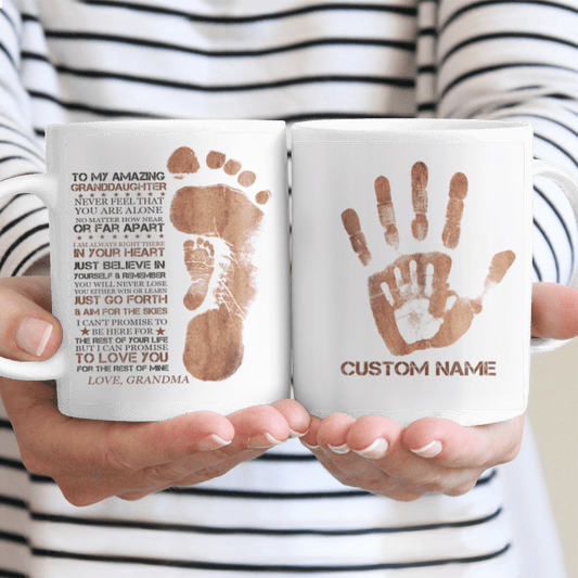 Personalized Gifts For Granddaughter From Grandma Mug With Quote