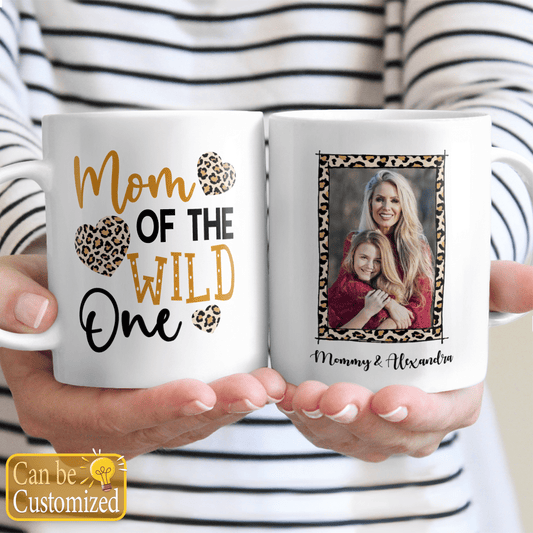 Mom Of The Wild One Mug Personalized Gifts for Mom Aunt Grandma Bonus Mom
