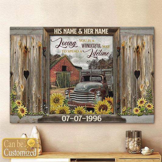 Personalized Anniversary Wedding Gifts Canvas Prints Wall Art Decor