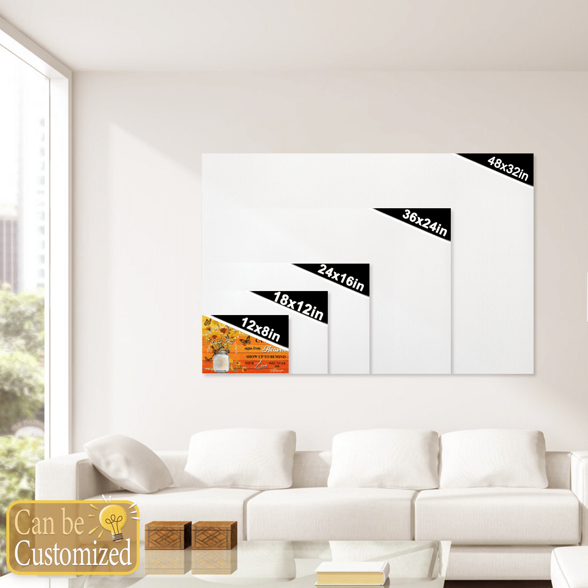 When You Believe Beyond - Butterfly Memorial Gifts - Personalized Canvas Gifts For Angel Dad - Mom