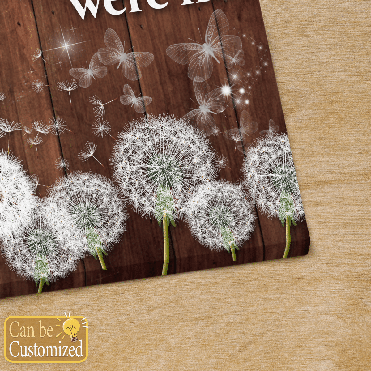 Your Wings Were Ready Butterfly - Personalized Canvas Memorial Gifts For Dad